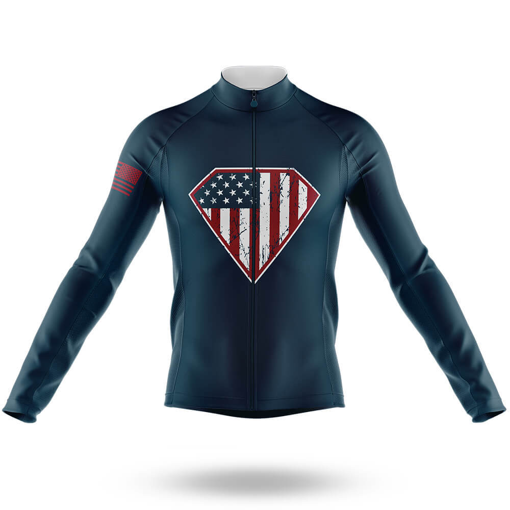 Super Patriot - Men's Cycling Long Sleeve Jersey