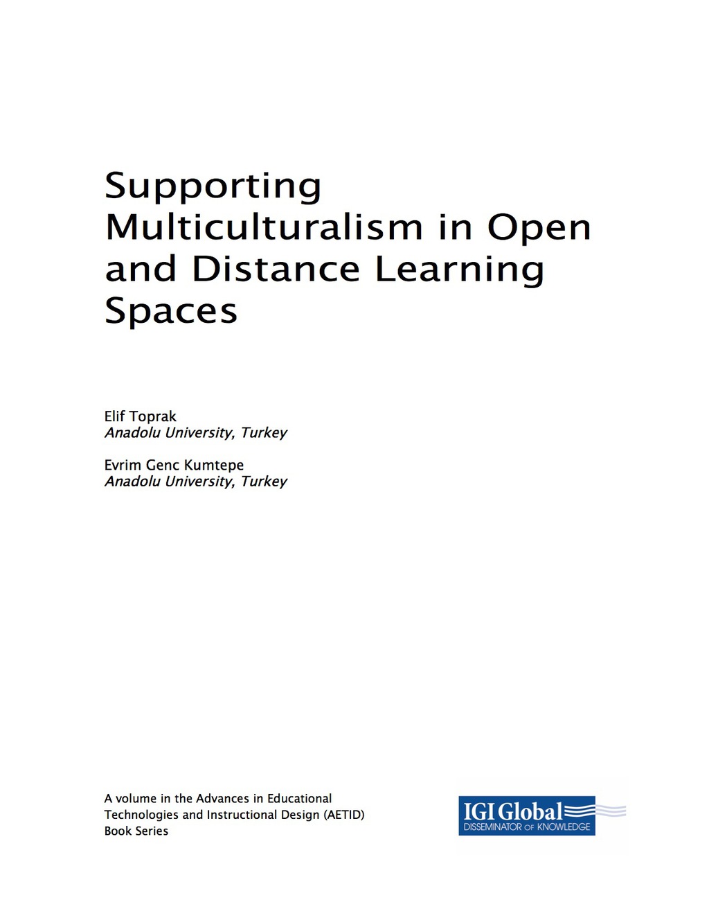 Supporting Multiculturalism in Open and Distance Learning Spaces â ...