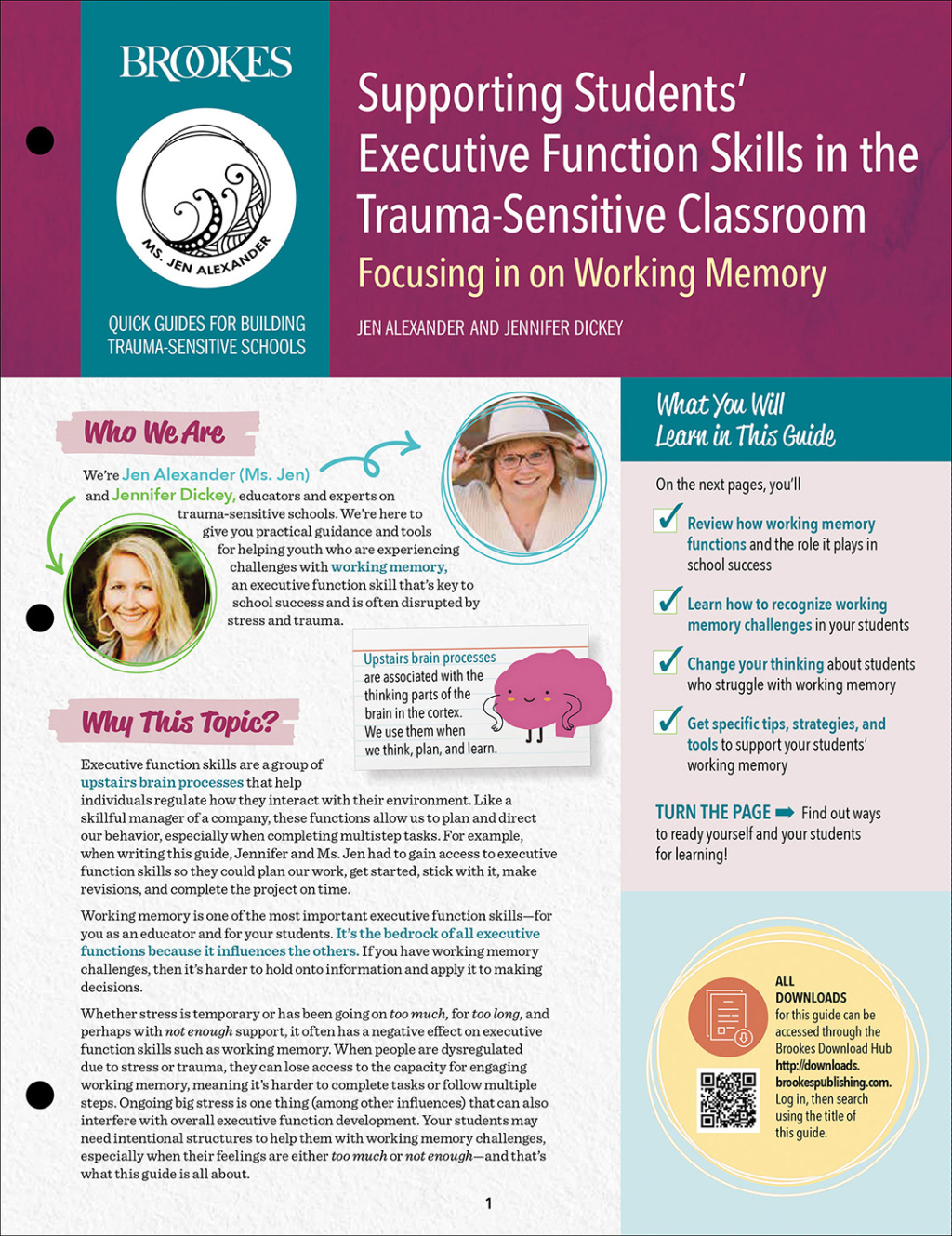 Supporting Students' Executive Function Skills in the Trauma-Sensitive Classroom Focusing in on Working Memory 1st Edition - (PDF/EPUB Version)