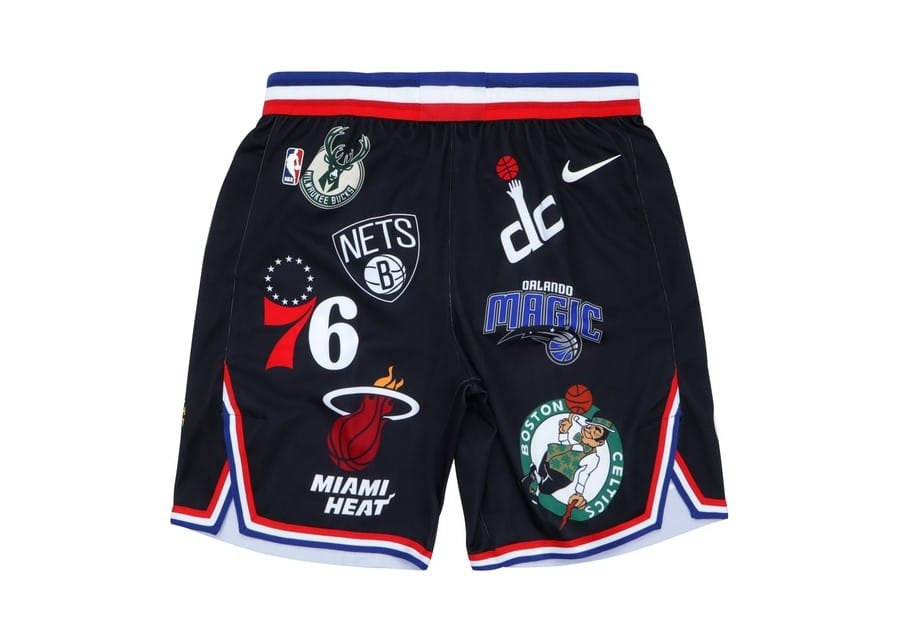Supreme NBA Teams Logo Shorts Black - Basketball Shorts Store