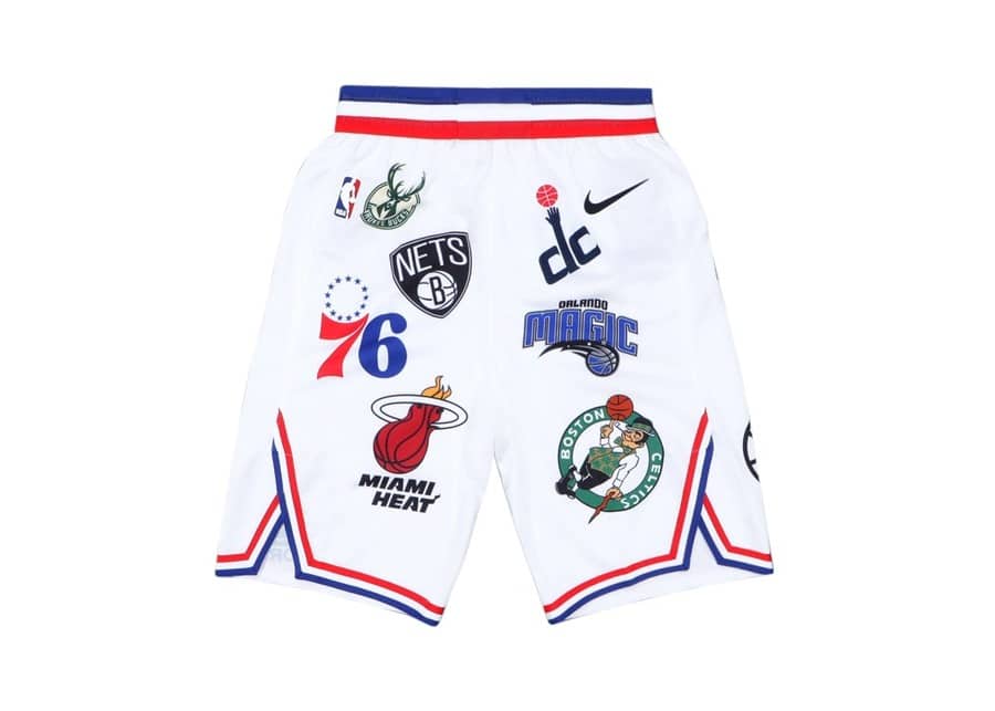 Supreme NBA Teams Logo Shorts White - Basketball Shorts Store