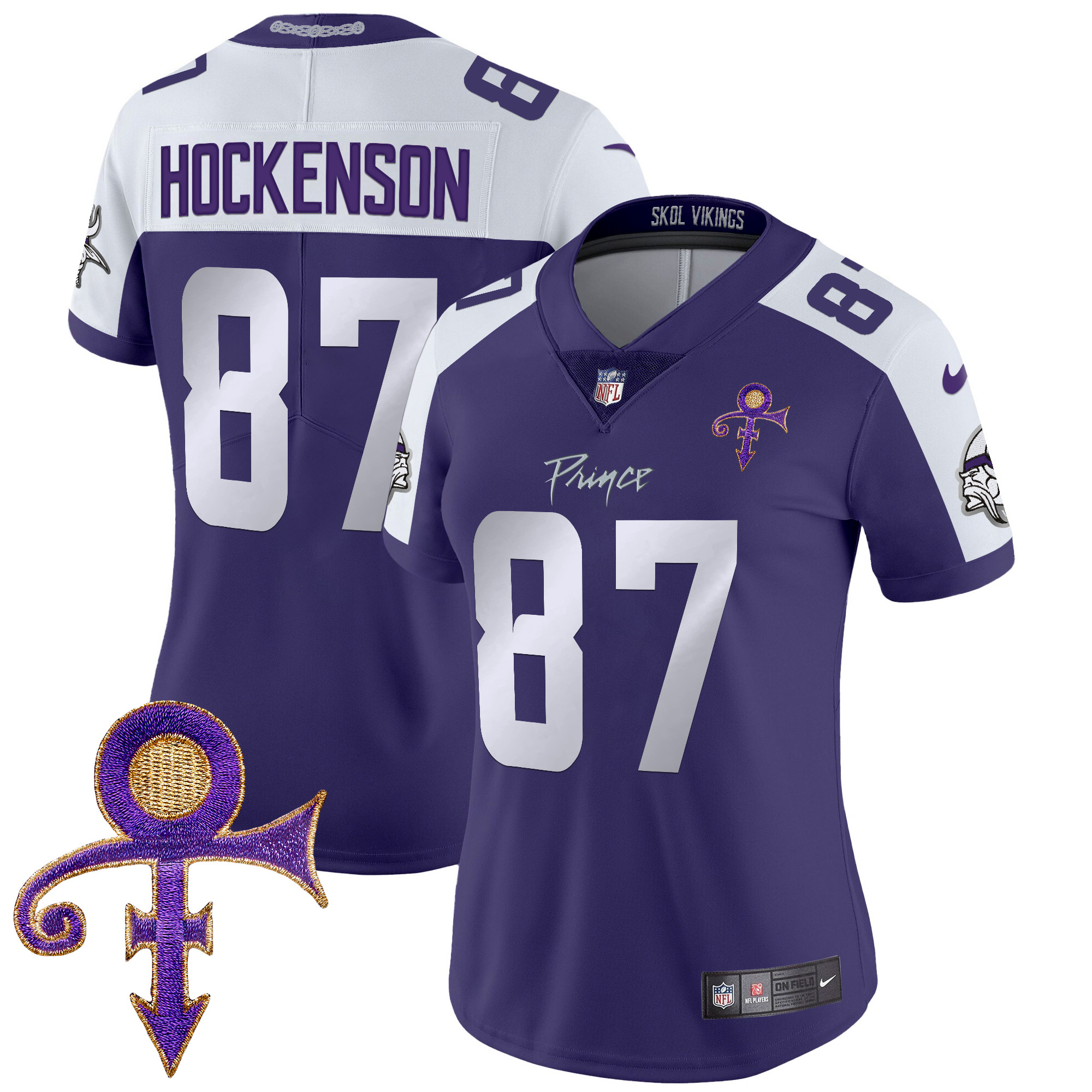 T.J. Hockenson Women's Minnesota Vikings 2024 Prince Vapor Limited Purple Alternate Jersey - All Stitched