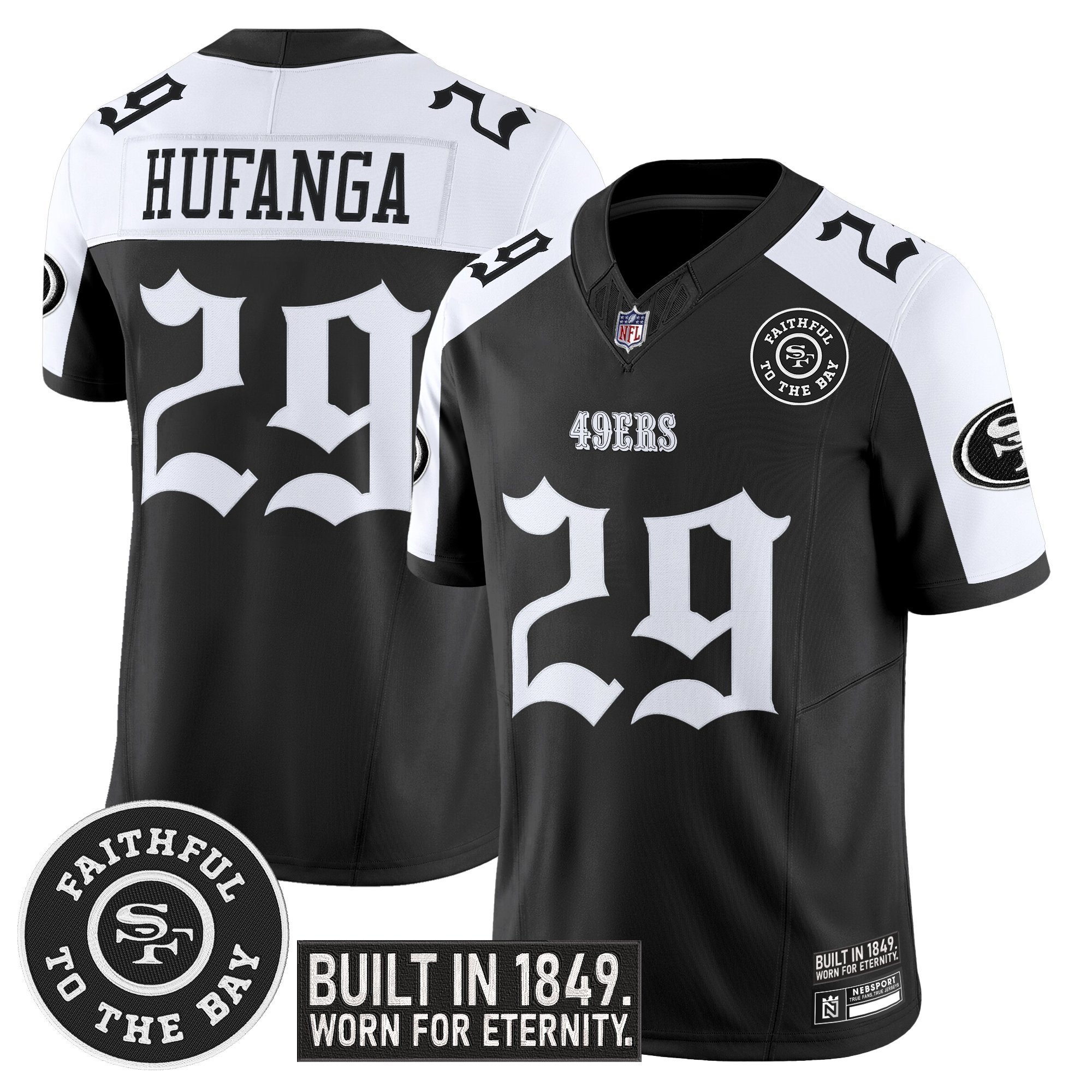 Talanoa Hufanga Men's San Francisco 49ers 'Fog City Gothic Edition' Vapor Limited Alternate Jersey - All Stitched
