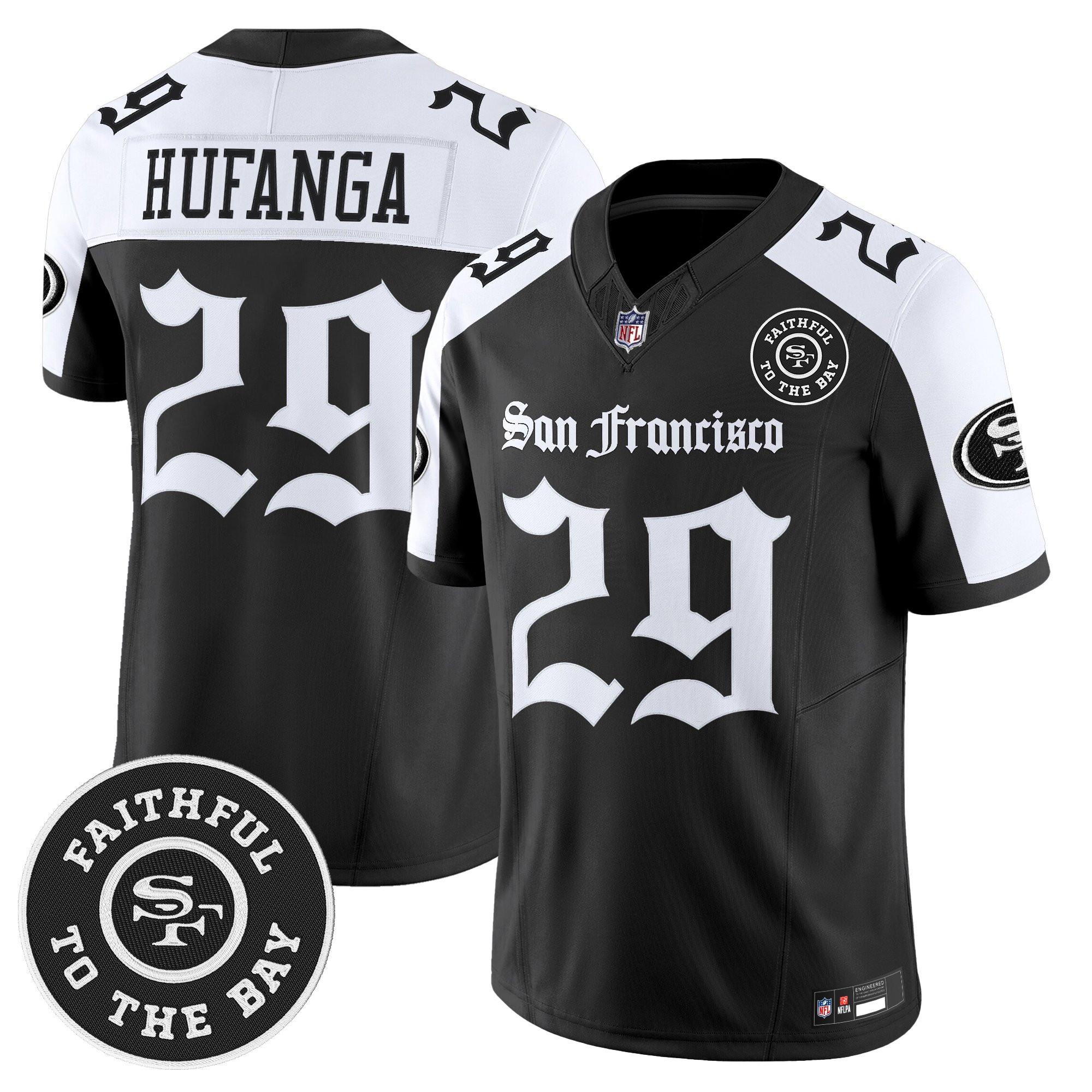 Talanoa Hufanga Men's San Francisco 49ers 'Gothic Edition' Vapor Limited Alternate Jersey - All Stitched