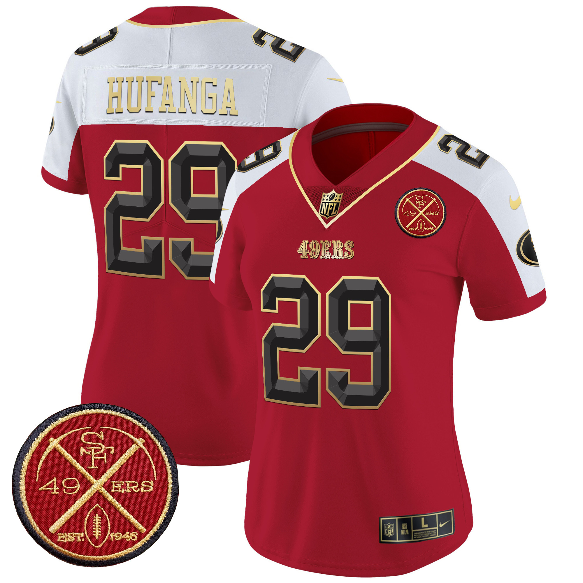 Talanoa Hufanga Women's San Francisco 49ers Est.1946 Patch Vapor Limited Alternate Jersey - All Stitched