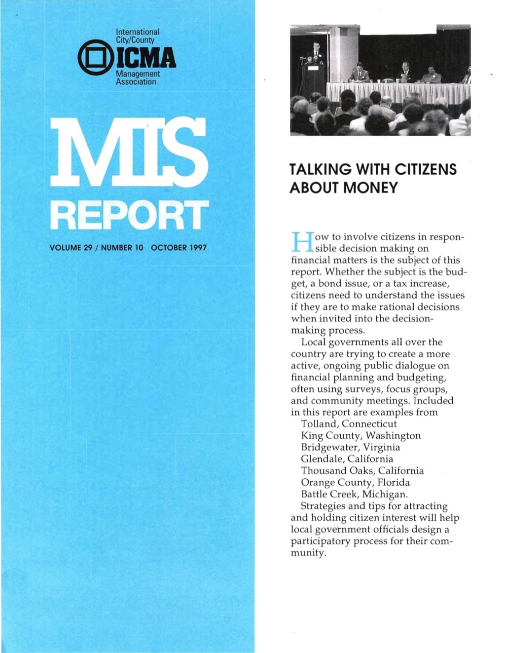 Talking with Citizens About Money - (PDF/EPUB Version)