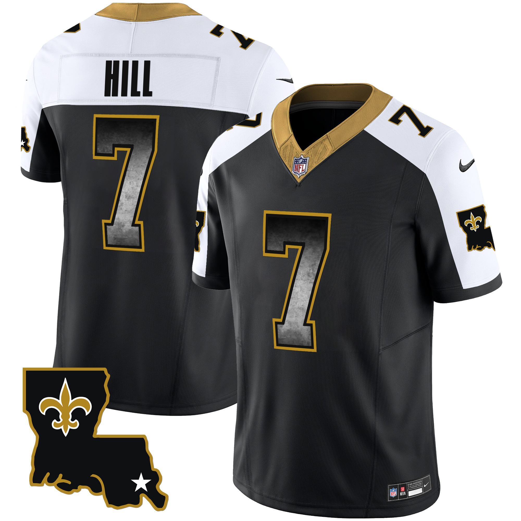 Taysom Hill Men's New Orleans Saints 1987 Legacy Arch Smoke Alternate Jersey - All Stitched