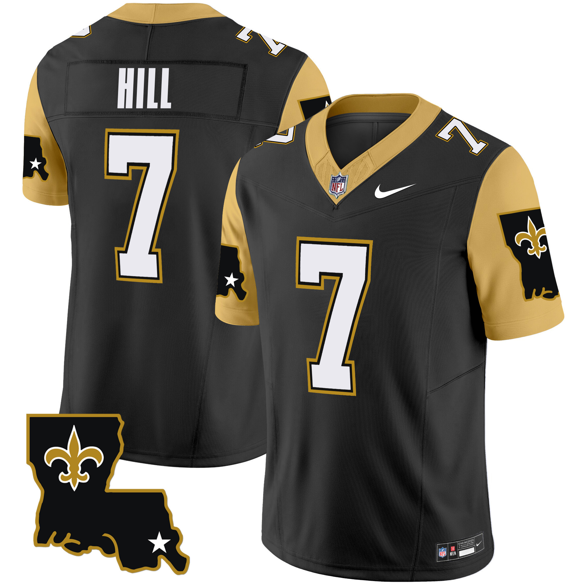Taysom Hill Men's New Orleans Saints 1987 Legacy Vapor Limited Black Jersey - All Stitched