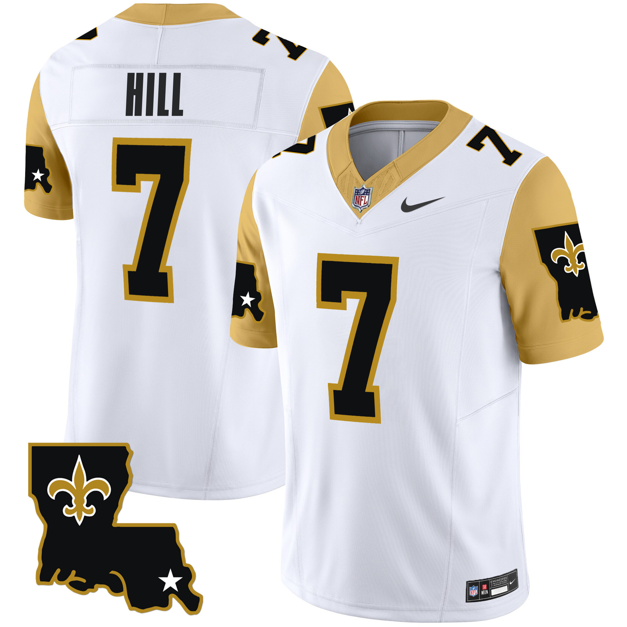 Taysom Hill Men's New Orleans Saints 1987 Legacy Vapor Limited White Jersey - All Stitched