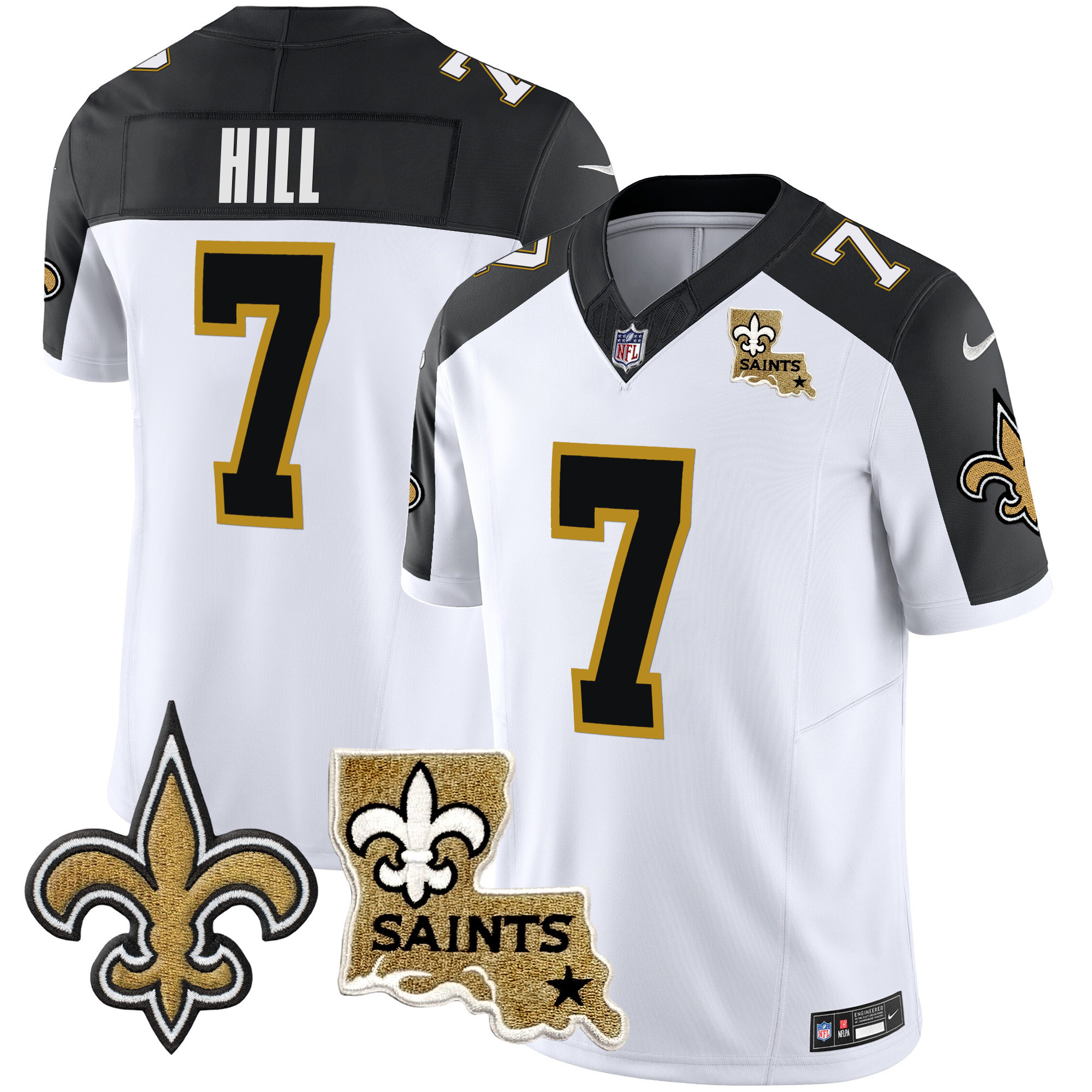 Taysom Hill Men's New Orleans Saints Vapor Limited Inverted Jersey - All Stitched