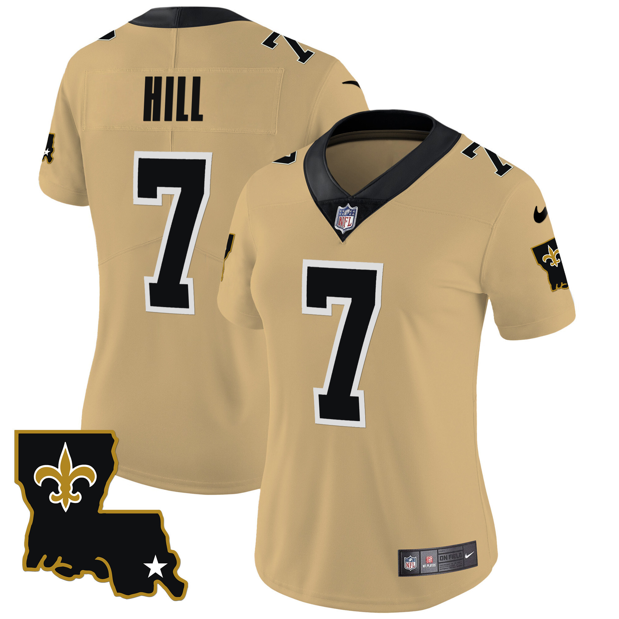 Taysom Hill Women's New Orleans Saints 1987 Legacy Vapor Gold Jersey - All Stitched