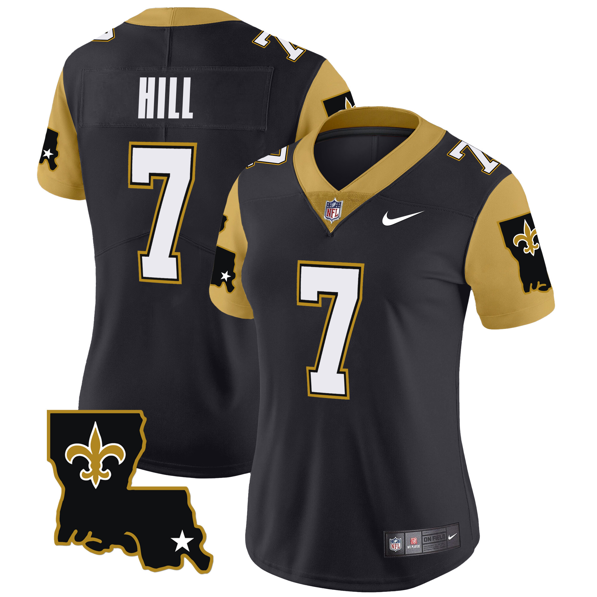 Taysom Hill Women's New Orleans Saints 1987 Legacy Vapor Limited Black Jersey - All Stitched