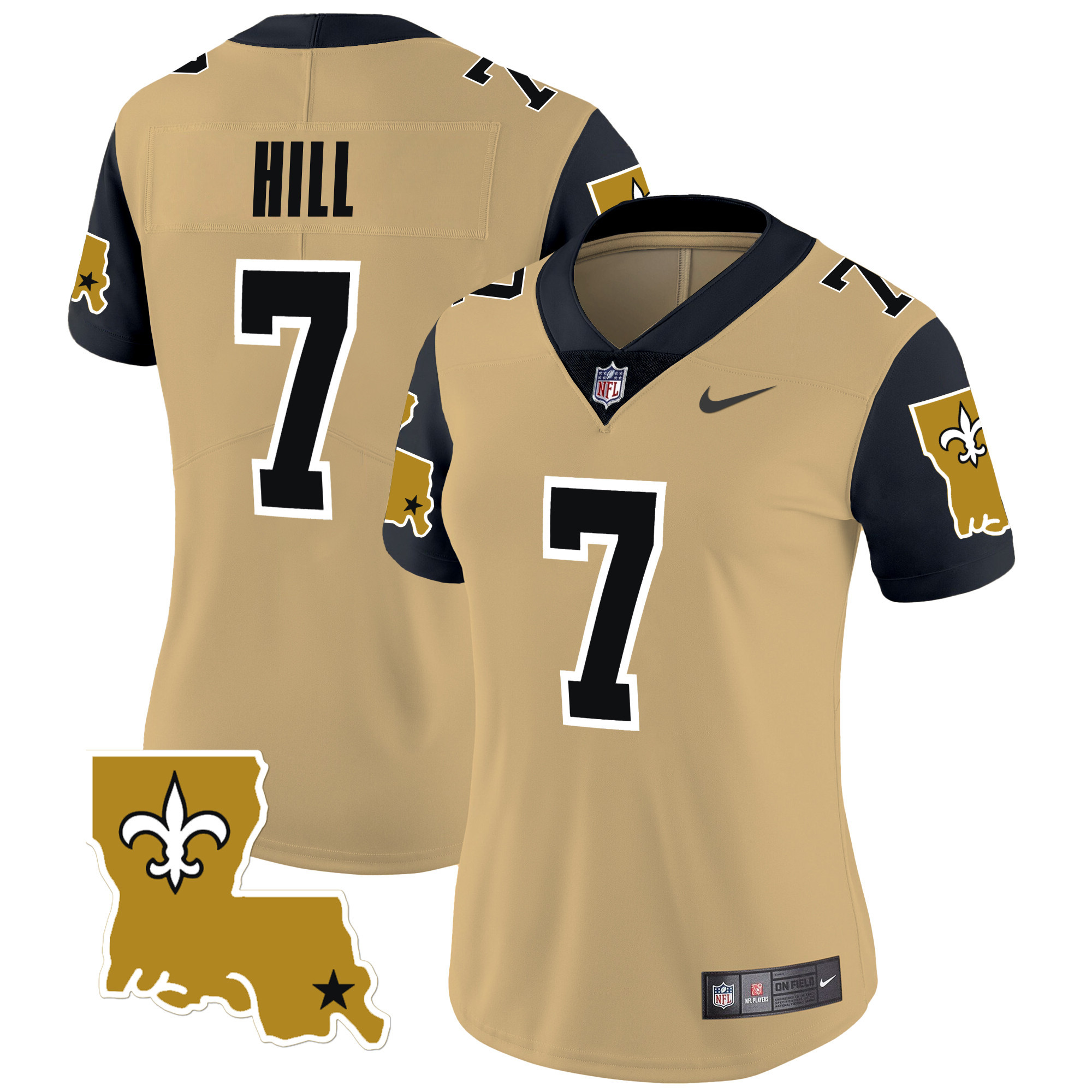 Taysom Hill Women's New Orleans Saints 1987 Legacy Vapor Limited Gold Jersey - All Stitched