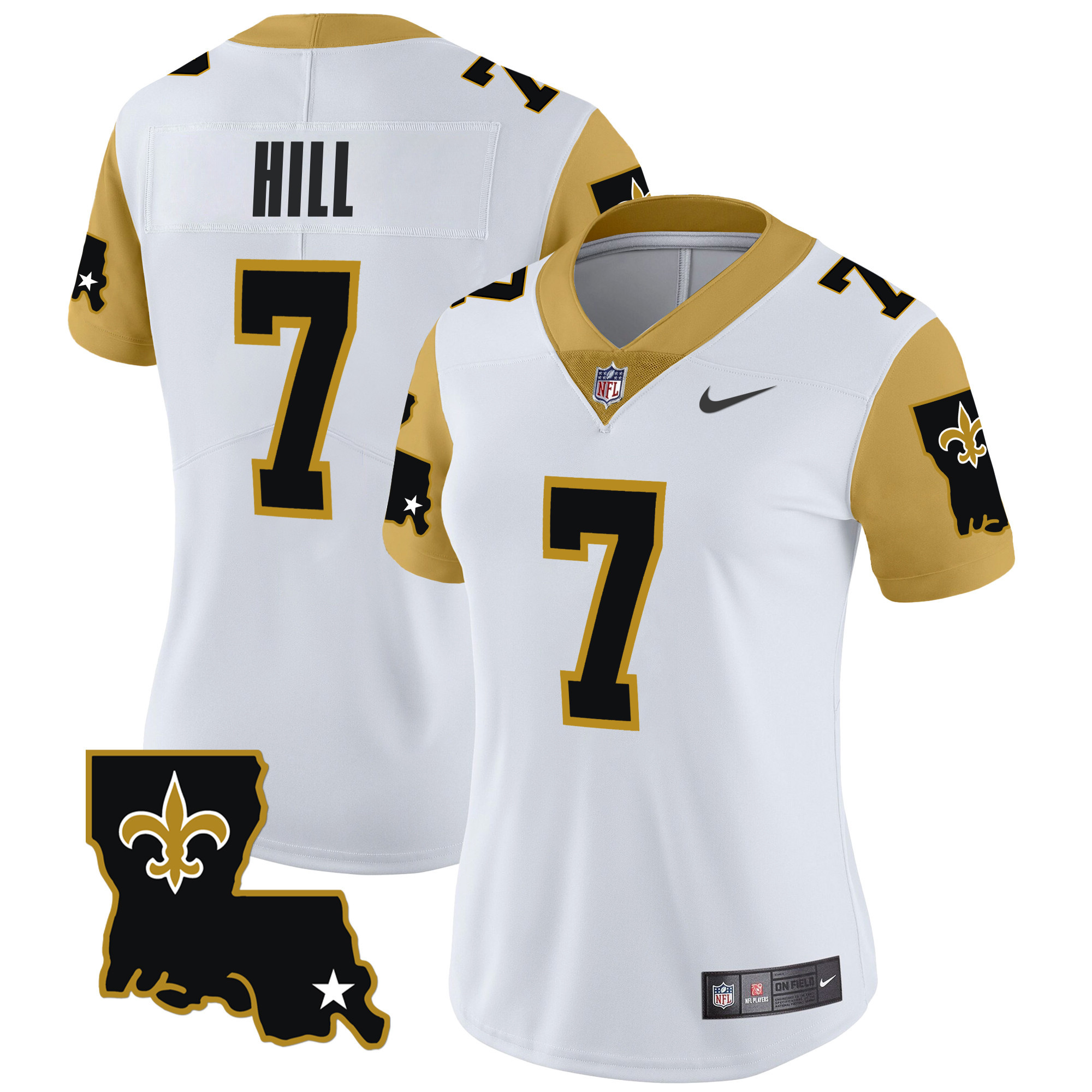 Taysom Hill Women's New Orleans Saints 1987 Legacy Vapor Limited White Jersey - All Stitched