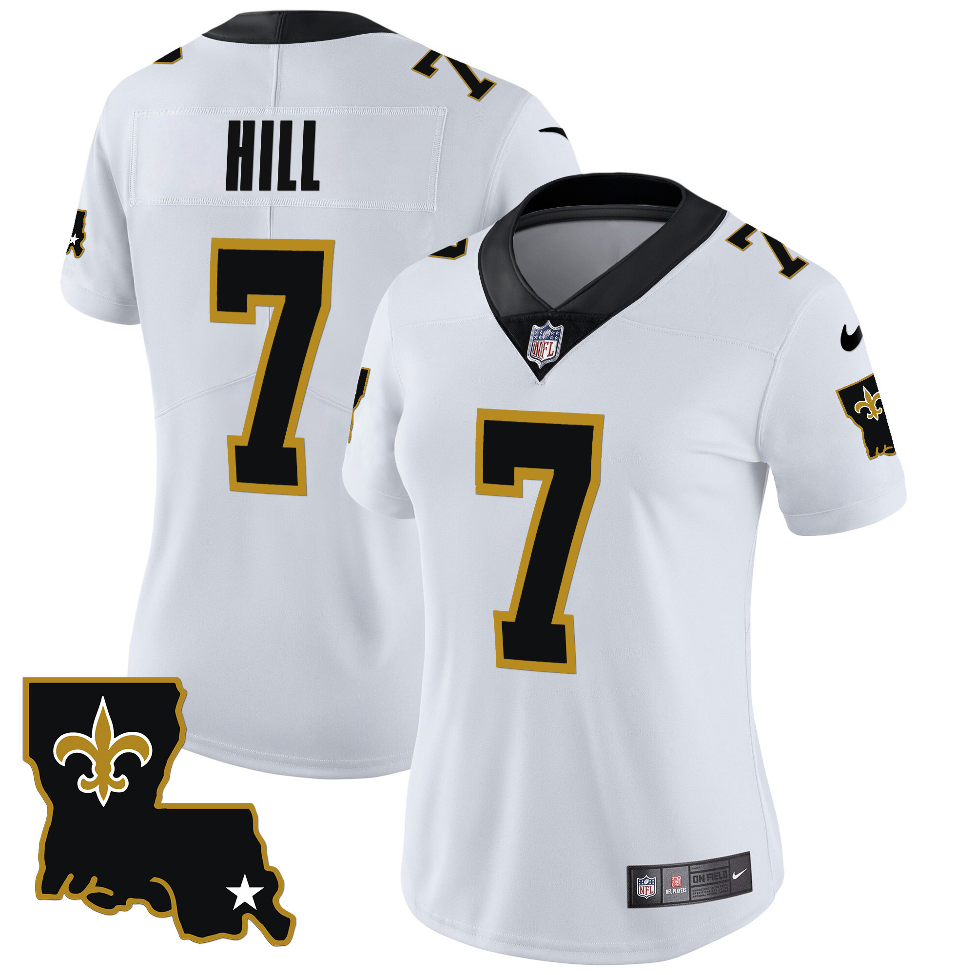 Taysom Hill Women's New Orleans Saints 1987 Legacy Vapor White Jersey - All Stitched