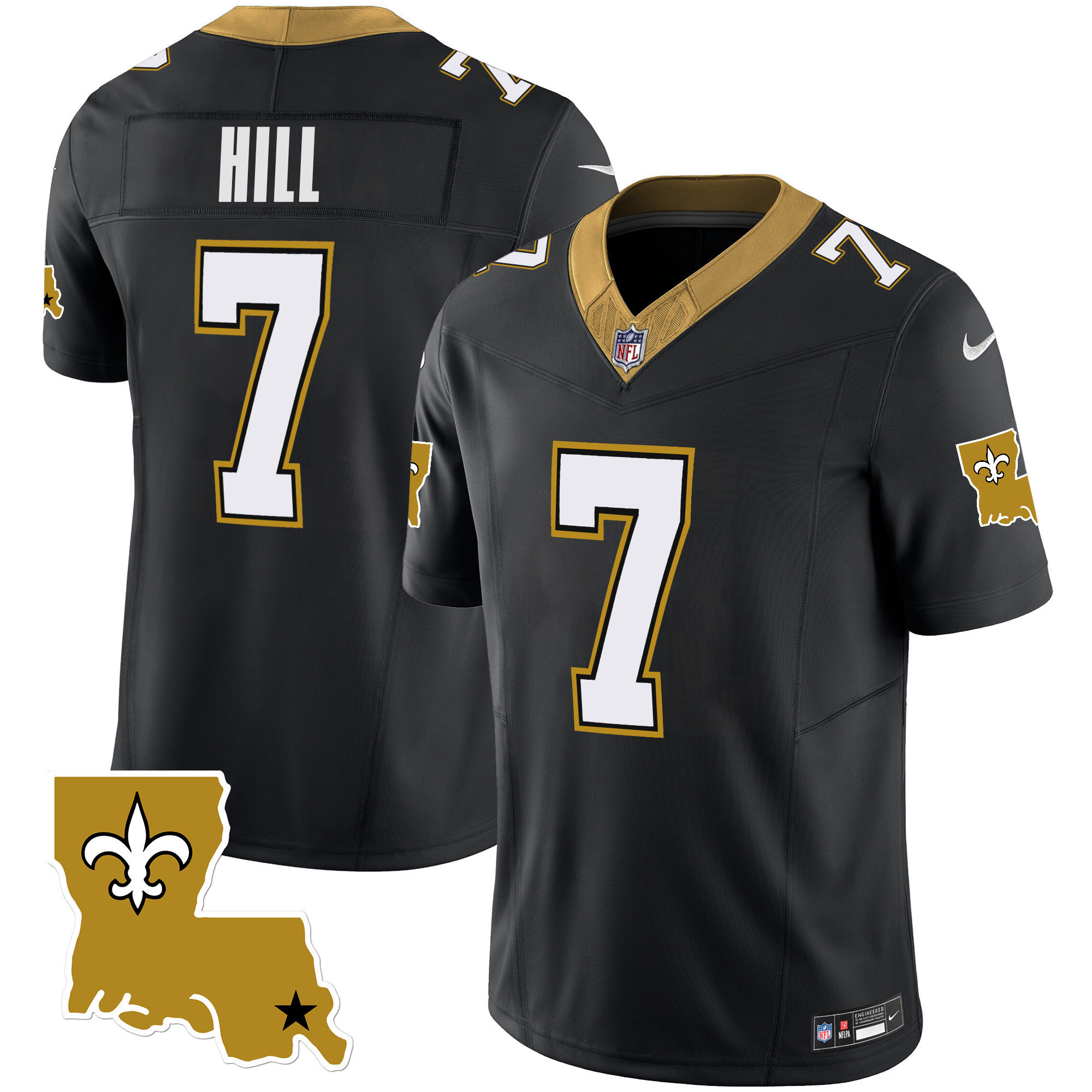 Taysom Hill Youth's New Orleans Saints 1987 Legacy Vapor Black Jersey - All Stitched