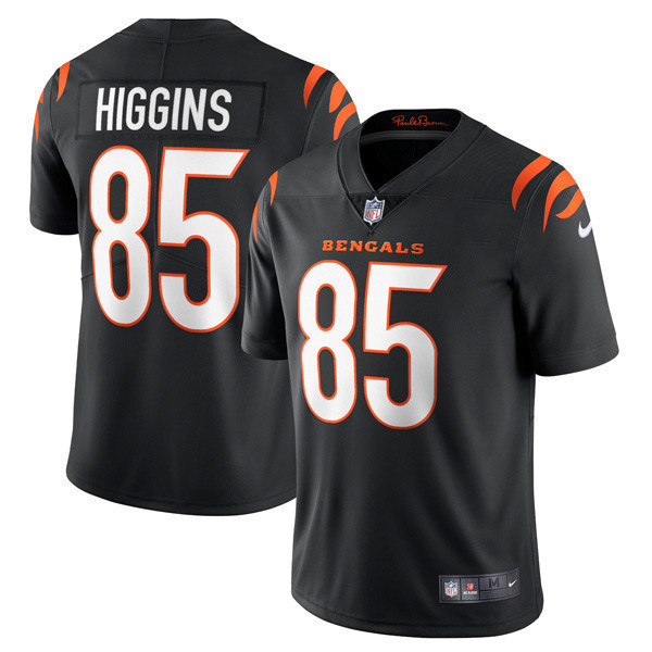 Tee Higgins Men's Cincinnati Bengals Player Vapor Limited Black Jersey - All Stitched