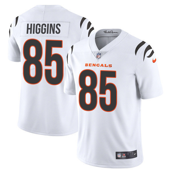 Tee Higgins Men's Cincinnati Bengals Player Vapor Limited White Jersey - All Stitched