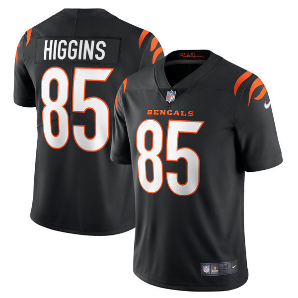 Tee Higgins Women's Cincinnati Bengals Player Vapor Limited Black Jersey - All Stitched