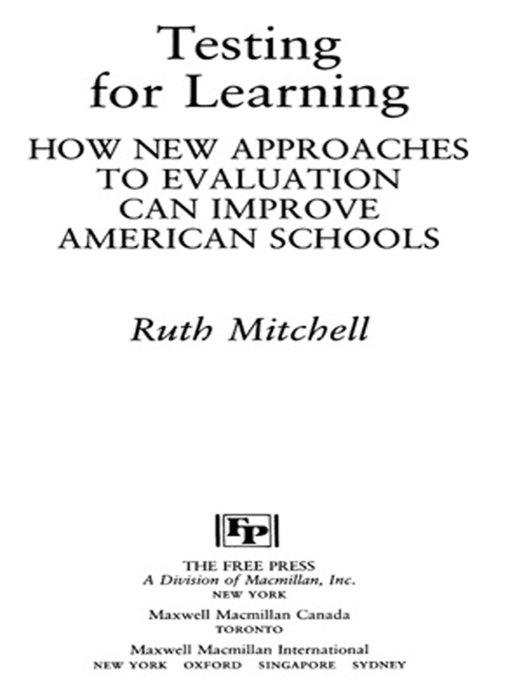 Testing for Learning - (PDF/EPUB Version)