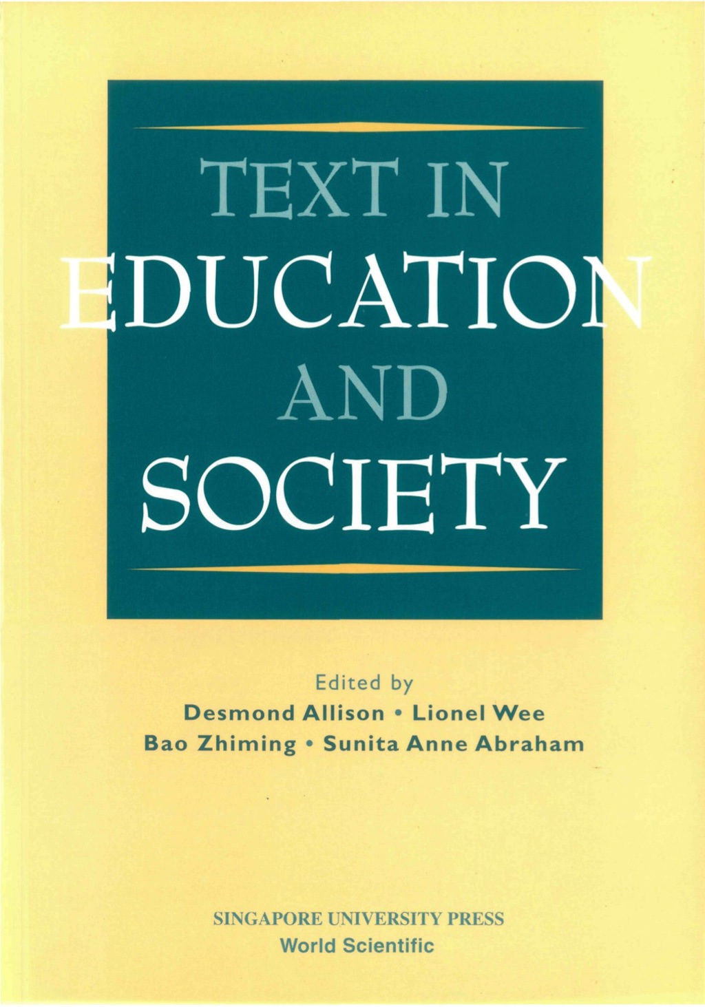 TEXT IN EDUCATION & SOCIETY - (PDF/EPUB Version)