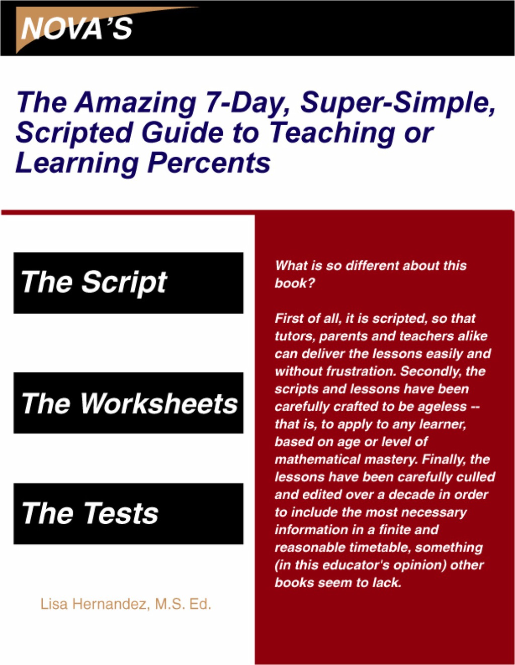 The Amazing 7-Day, Super-Simple, Scripted Guide to Teaching or Learning Percents - (PDF/EPUB Version)