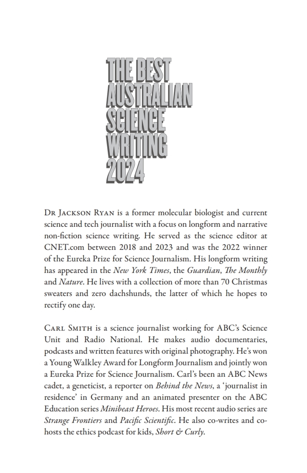 The Best Australian Science Writing 2024 - (PDF/EPUB Version)
