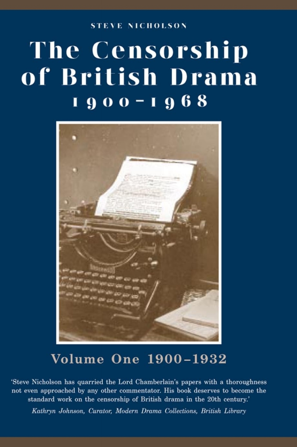 The Censorship of British Drama 1900-1968 Volume 1 1900-1932 1st Edition â€“ PDF/EPUB Version Downloadable