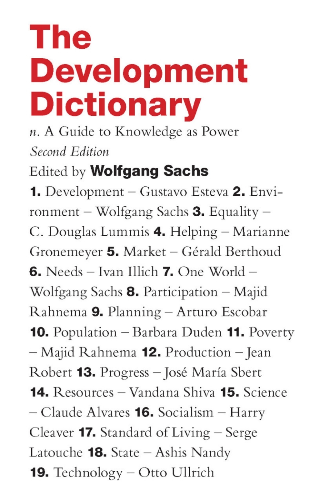 The Development Dictionary A Guide to Knowledge as Power 2nd Edition - (PDF/EPUB Version)