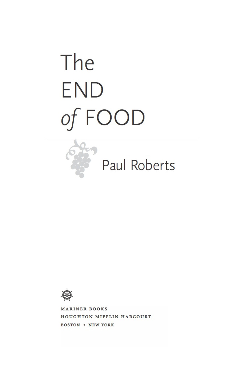 The End Of Food - (PDF/EPUB Version)