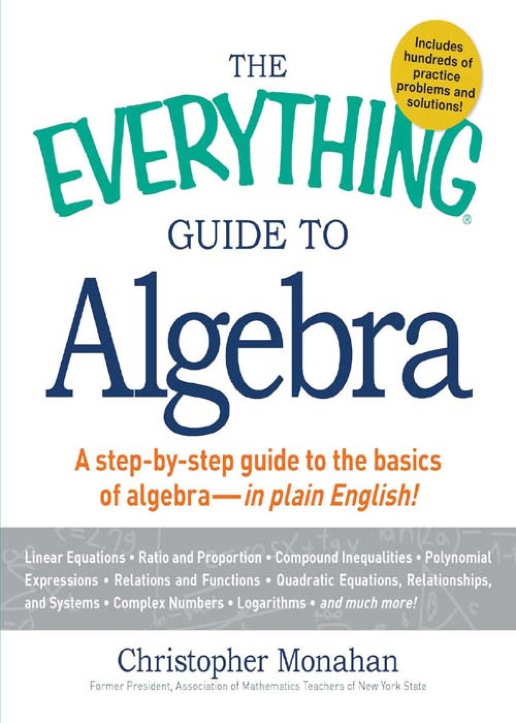 The Everything Guide to Algebra A Step-by-Step Guide to the Basics of Algebra - in Plain English! - (PDF/EPUB Version)