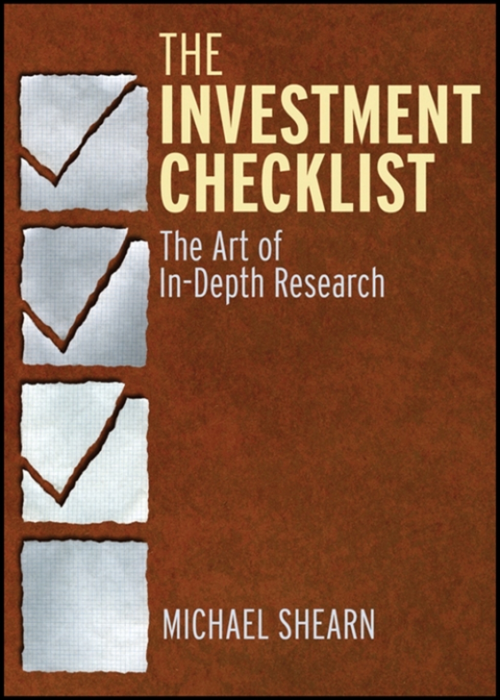 The Investment Checklist: The Art of In-Depth Research 1st Edition - (PDF/EPUB Version)