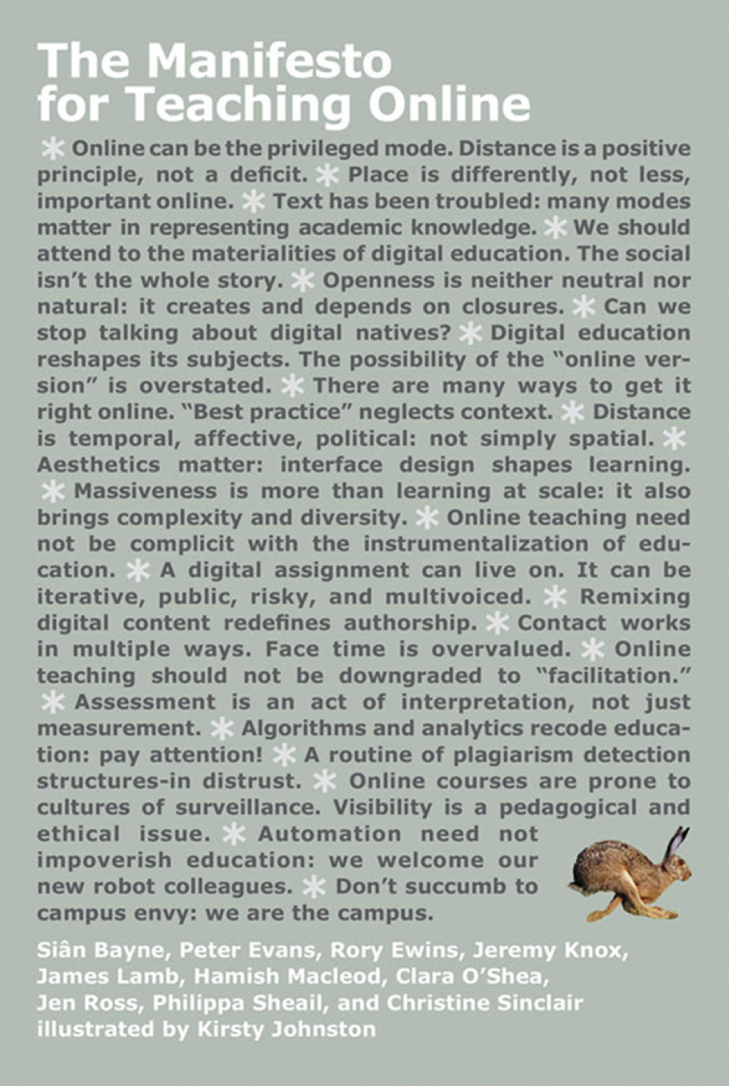 The Manifesto for Teaching Online - (PDF/EPUB Version)