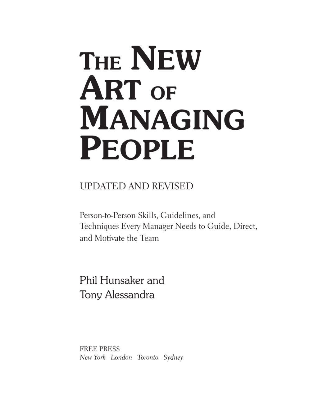 The New Art of Managing People - (PDF/EPUB Version)