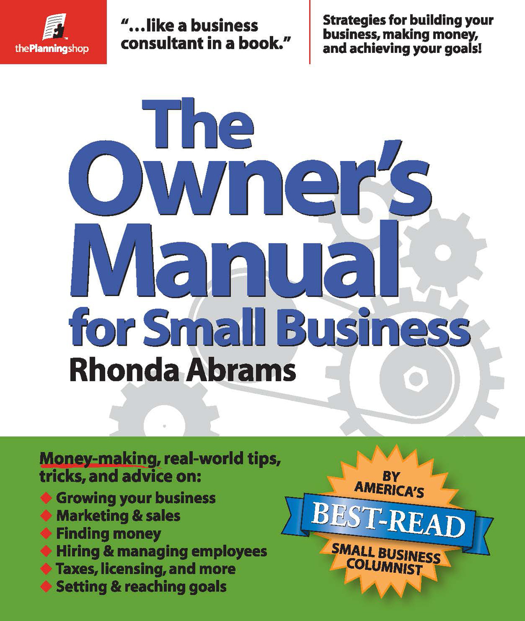 The Owner's Manual for Small Business - (PDF/EPUB Version)