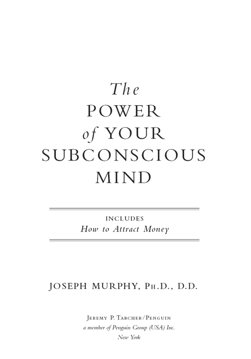 The Power of Your Subconscious Mind Unlock the Secrets Within - (PDF/EPUB Version)