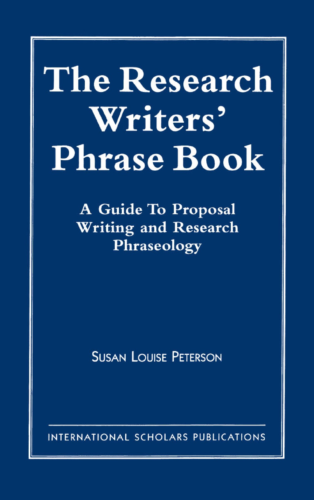 The Research Writer's Phrase Book - (PDF/EPUB Version)