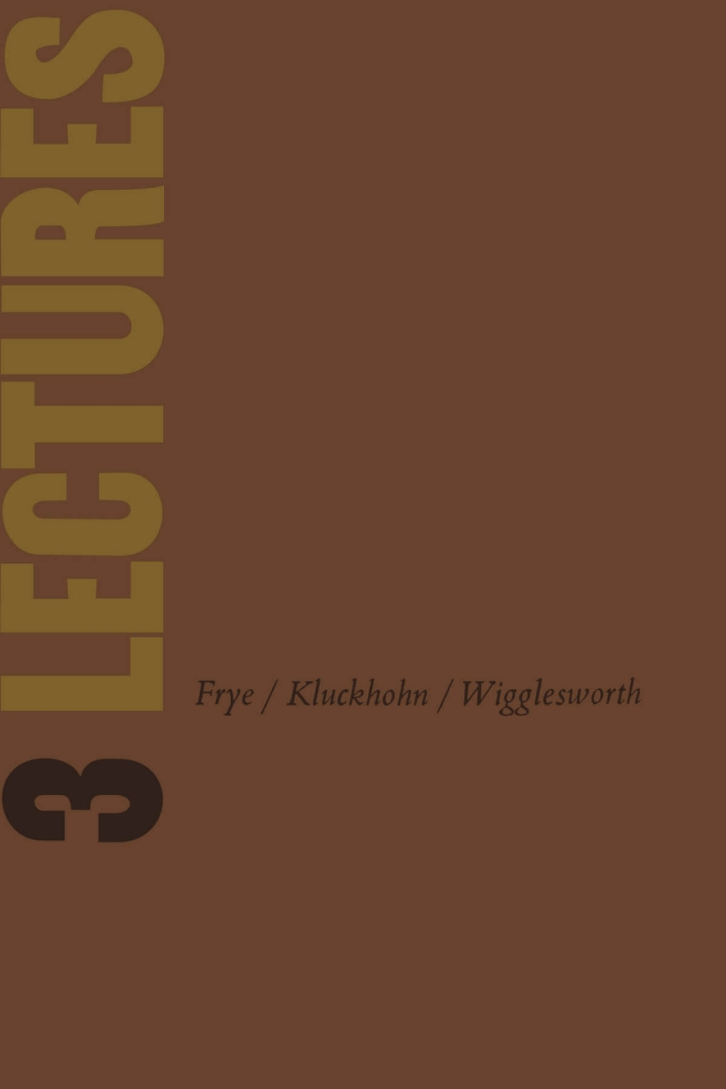 Three Lectures University of Toronto Installation Lectures, 1958 1st Edition - (PDF/EPUB Version)
