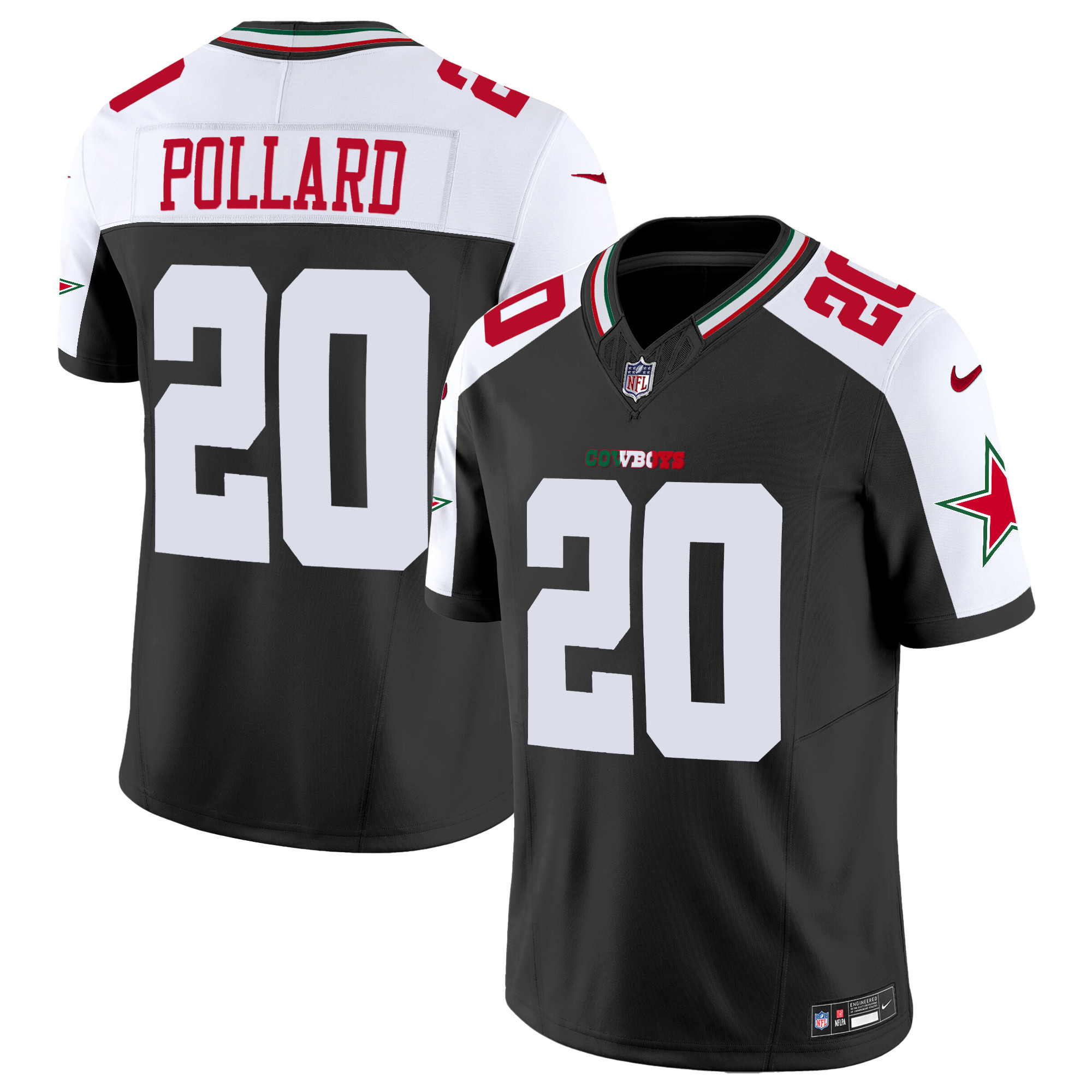 Tony Pollard Men's Dallas Cowboys Mexico Vapor Limited Alternate Jersey - All Stitched