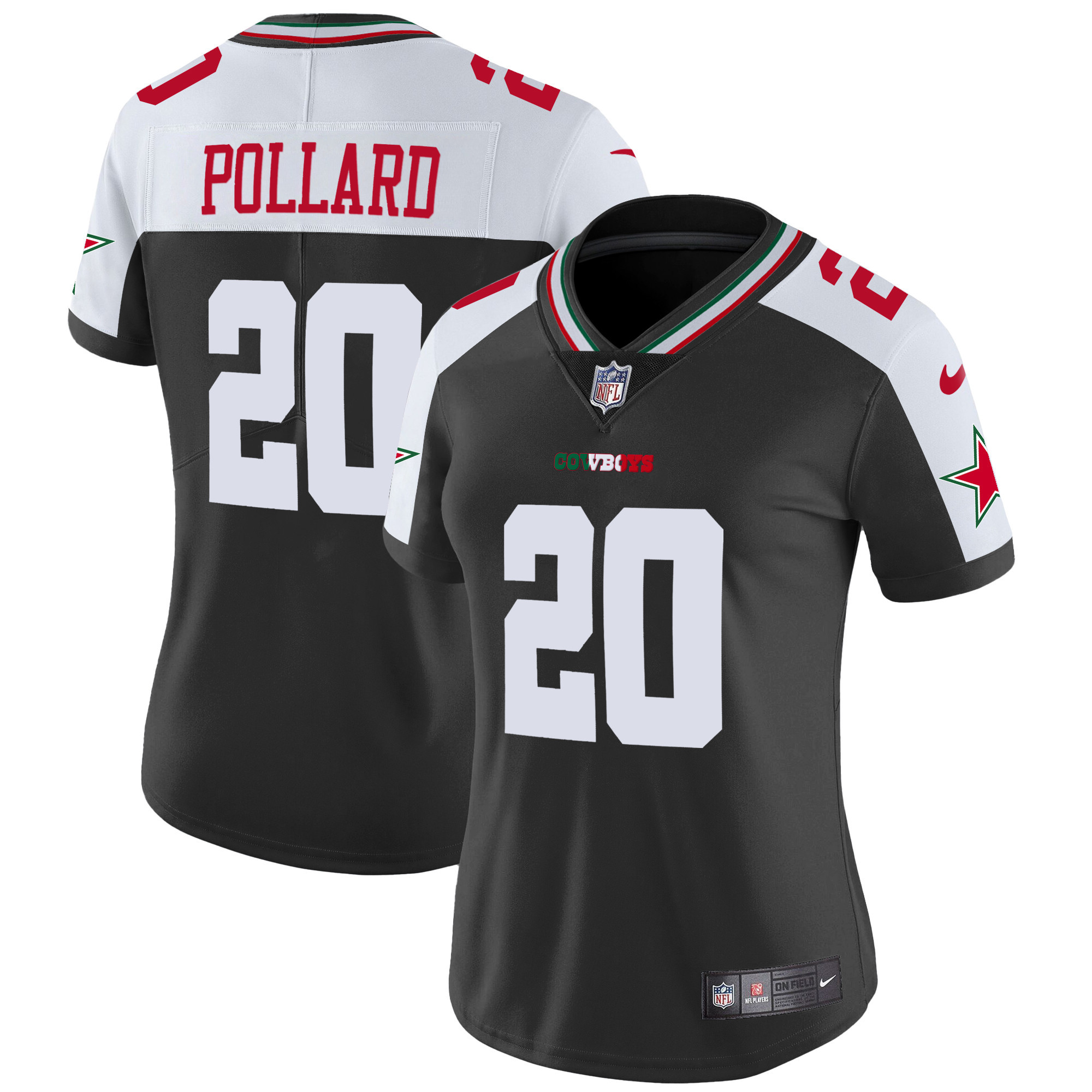 Tony Pollard Women's Dallas Cowboys Mexico Vapor Limited Alternate Jersey - All Stitched