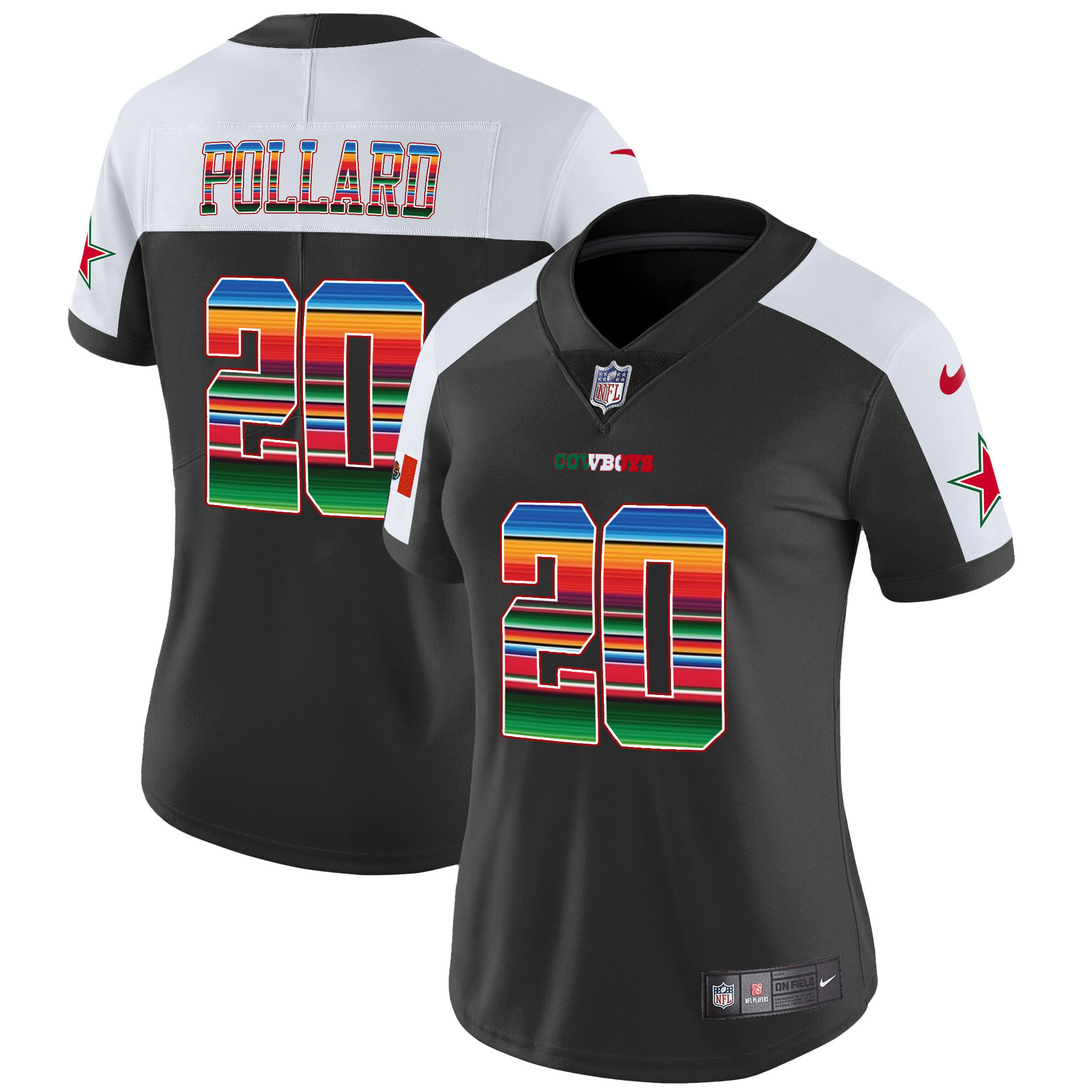 Tony Pollard Women's Dallas Cowboys Mexico Vapor Limited Alternate Jersey - All Stitched