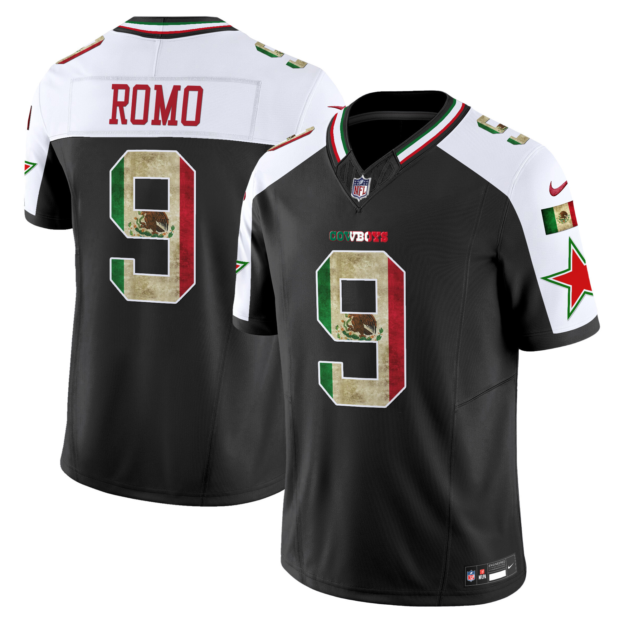 Tony Romo Men's Dallas Cowboys Mexico Vapor Limited Alternate Jersey - All Stitched