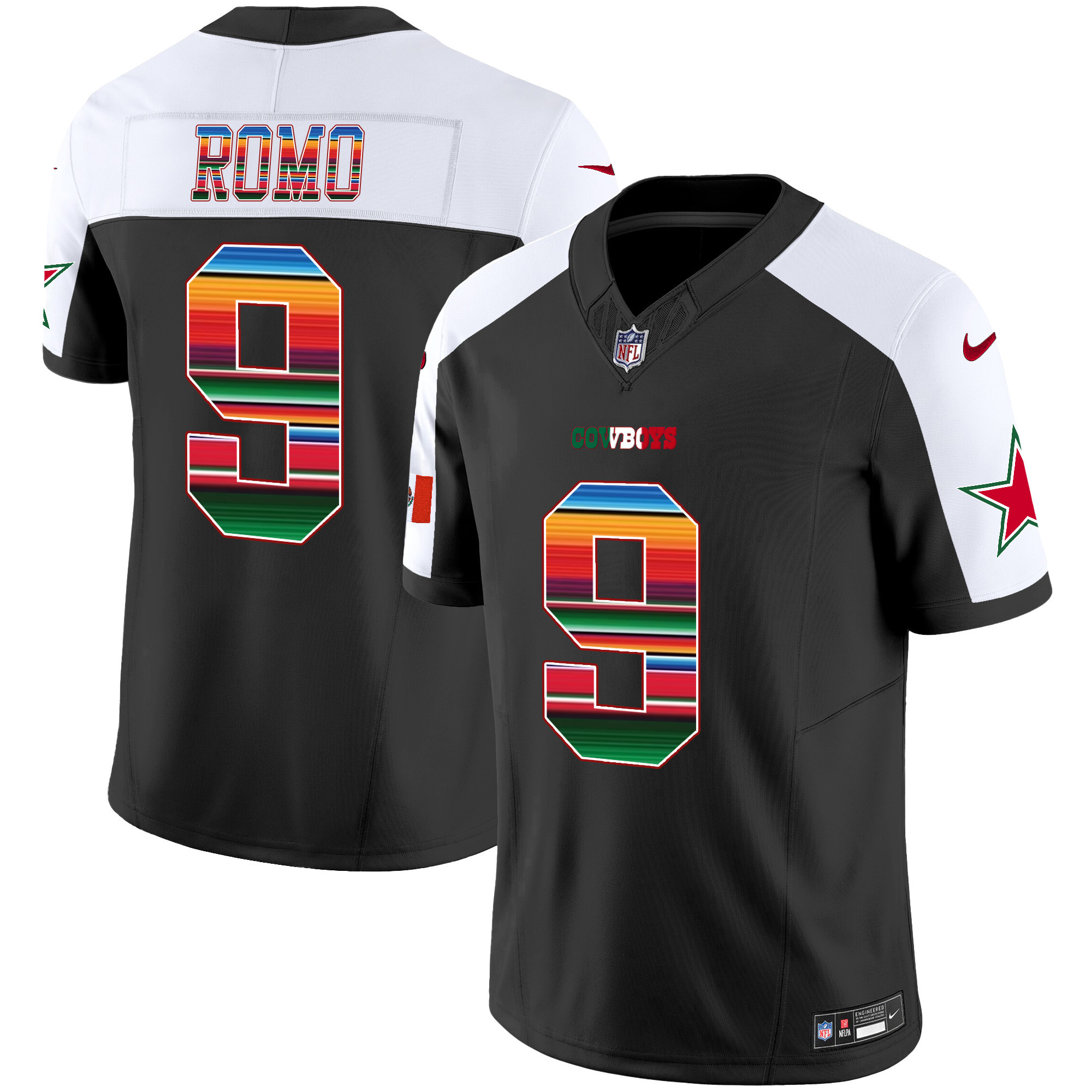 Tony Romo Men's Dallas Cowboys Mexico Vapor Limited Alternate Jersey - All Stitched