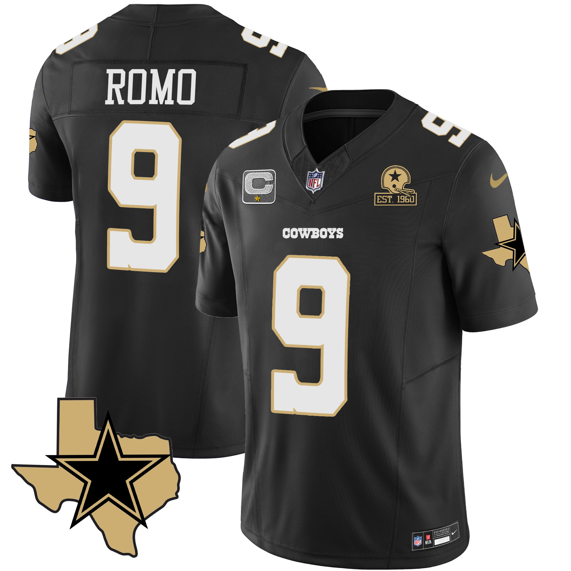 Tony Romo Men's Dallas Cowboys Special Vapor Limited Black Jersey - All Stitched