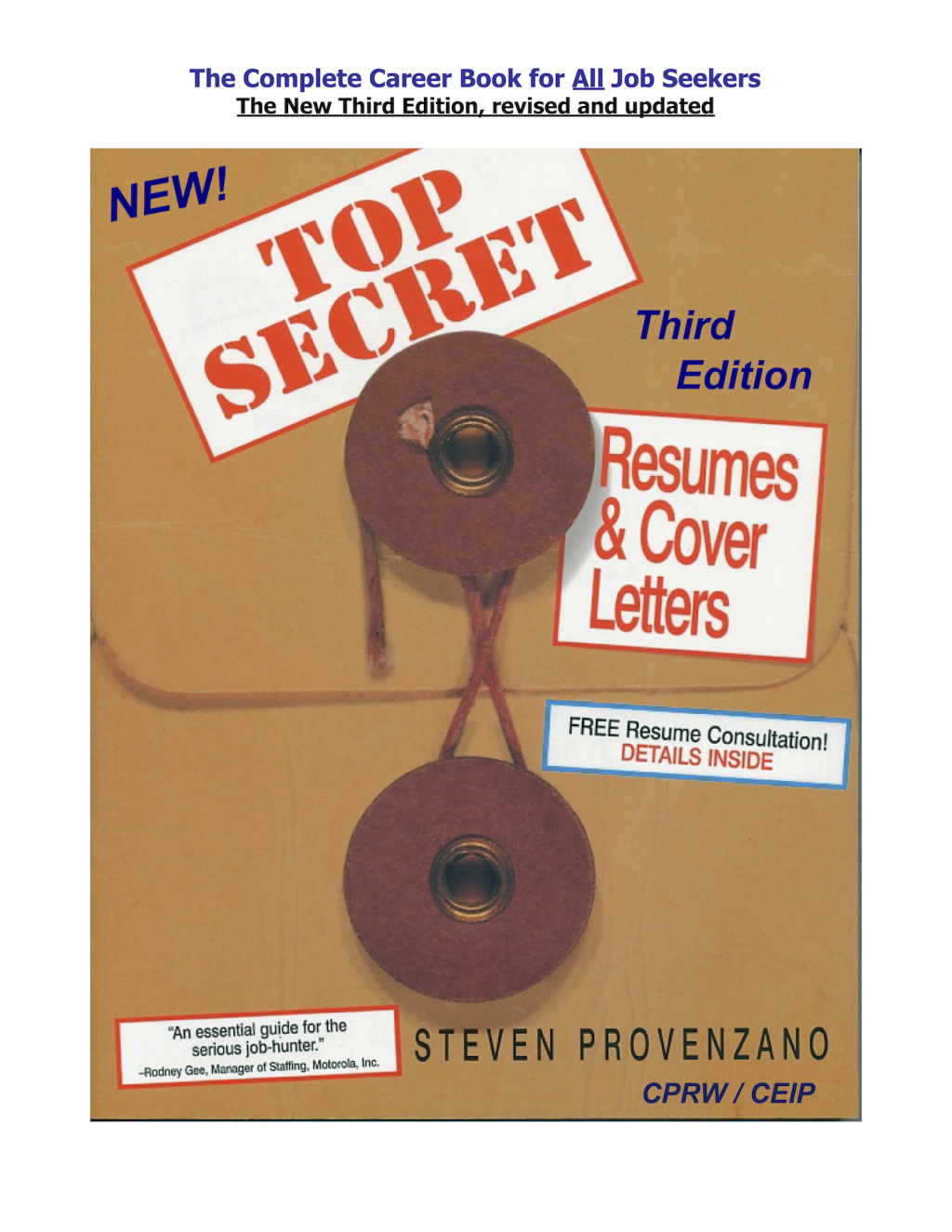 TOP SECRET Resumes & Cover Letters, the Third Edition Ebook - (PDF/EPUB Version)