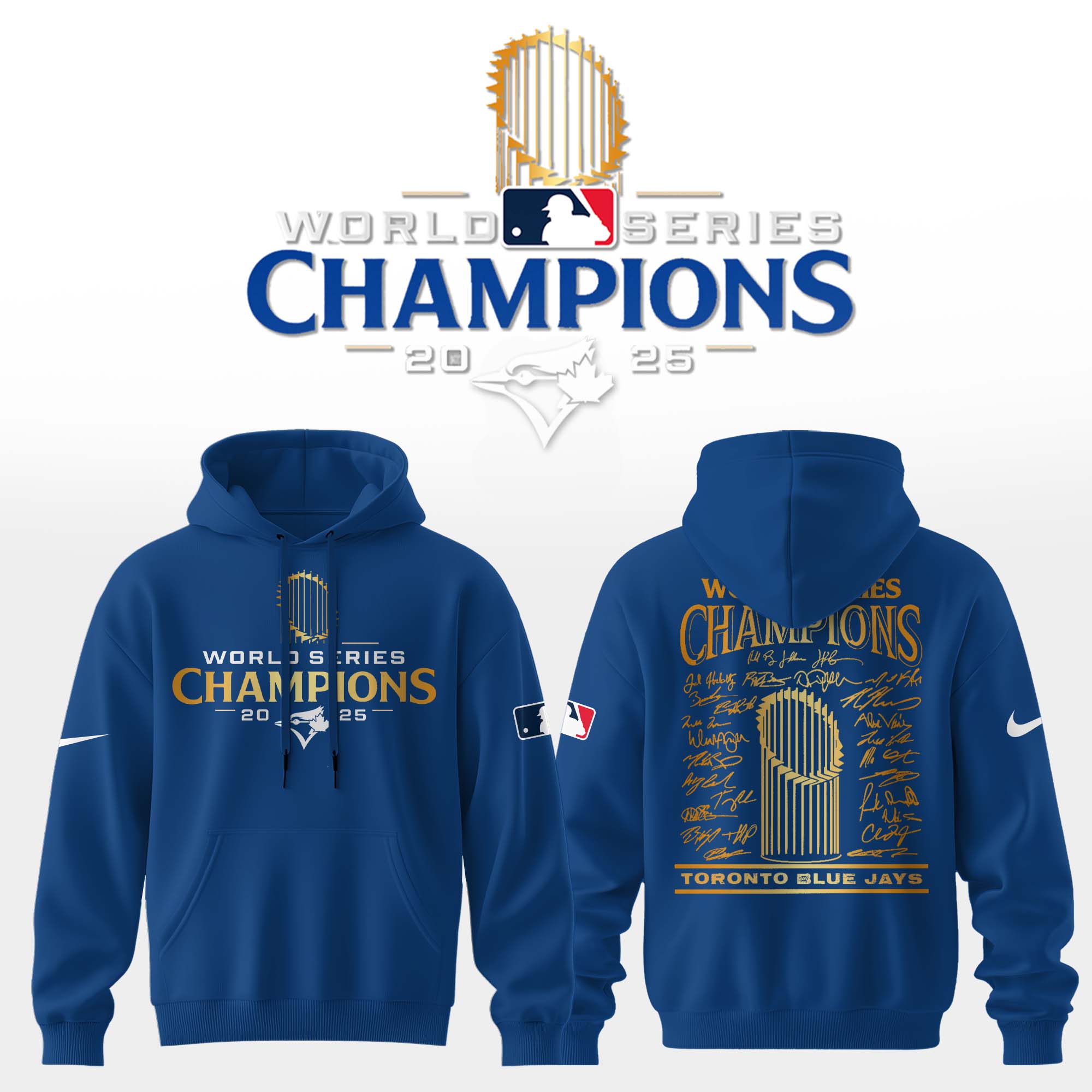 Toronto Blue Jays 2025 World Series Champions Limited Edition Combo Hoodie