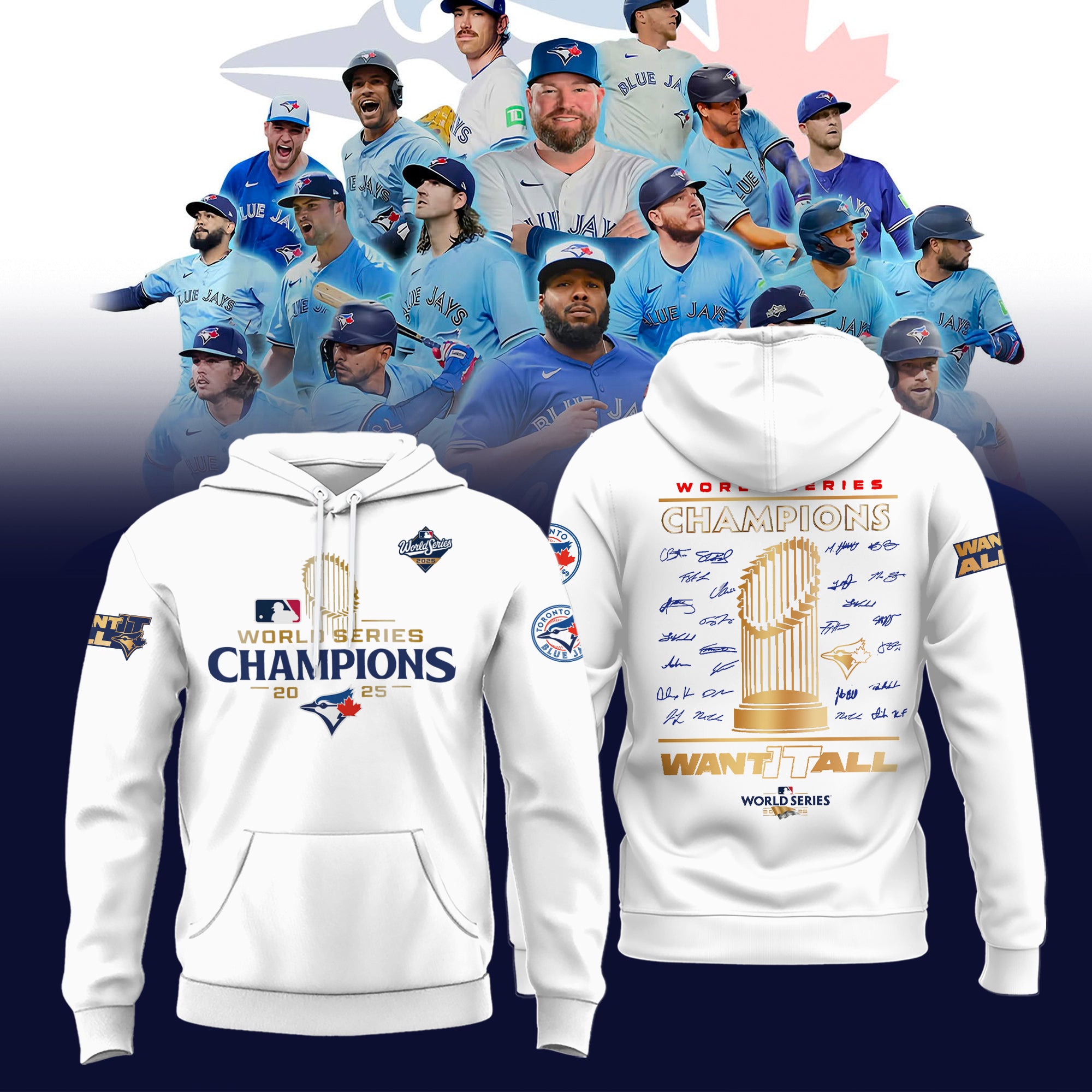 Toronto Blue Jays 2025 World Series Champions Limited Edition Combo Hoodie