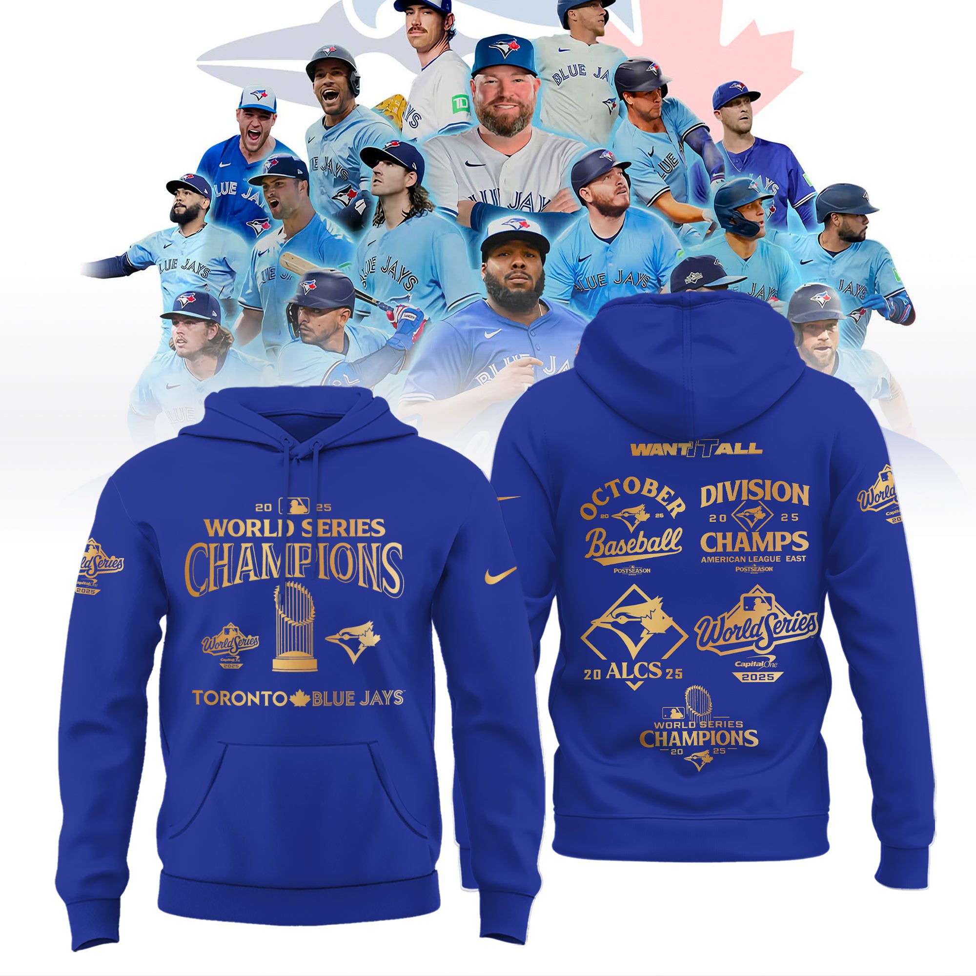 Toronto Blue Jays 2025 World Series Champions Limited Edition Combo Hoodie