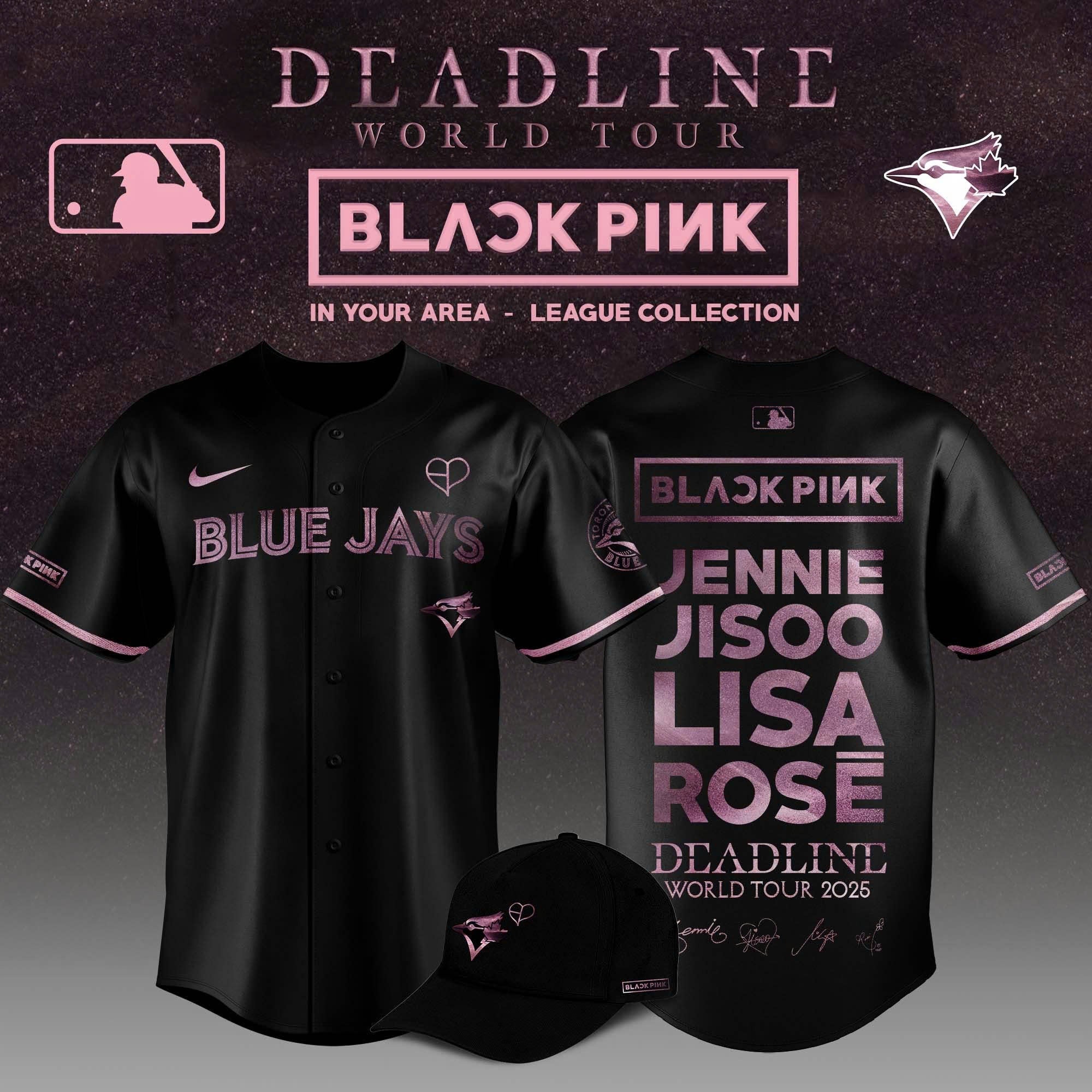 Toronto Blue Jays x BLACKPINK 2025 World Tour Limited Edition Baseball Jersey