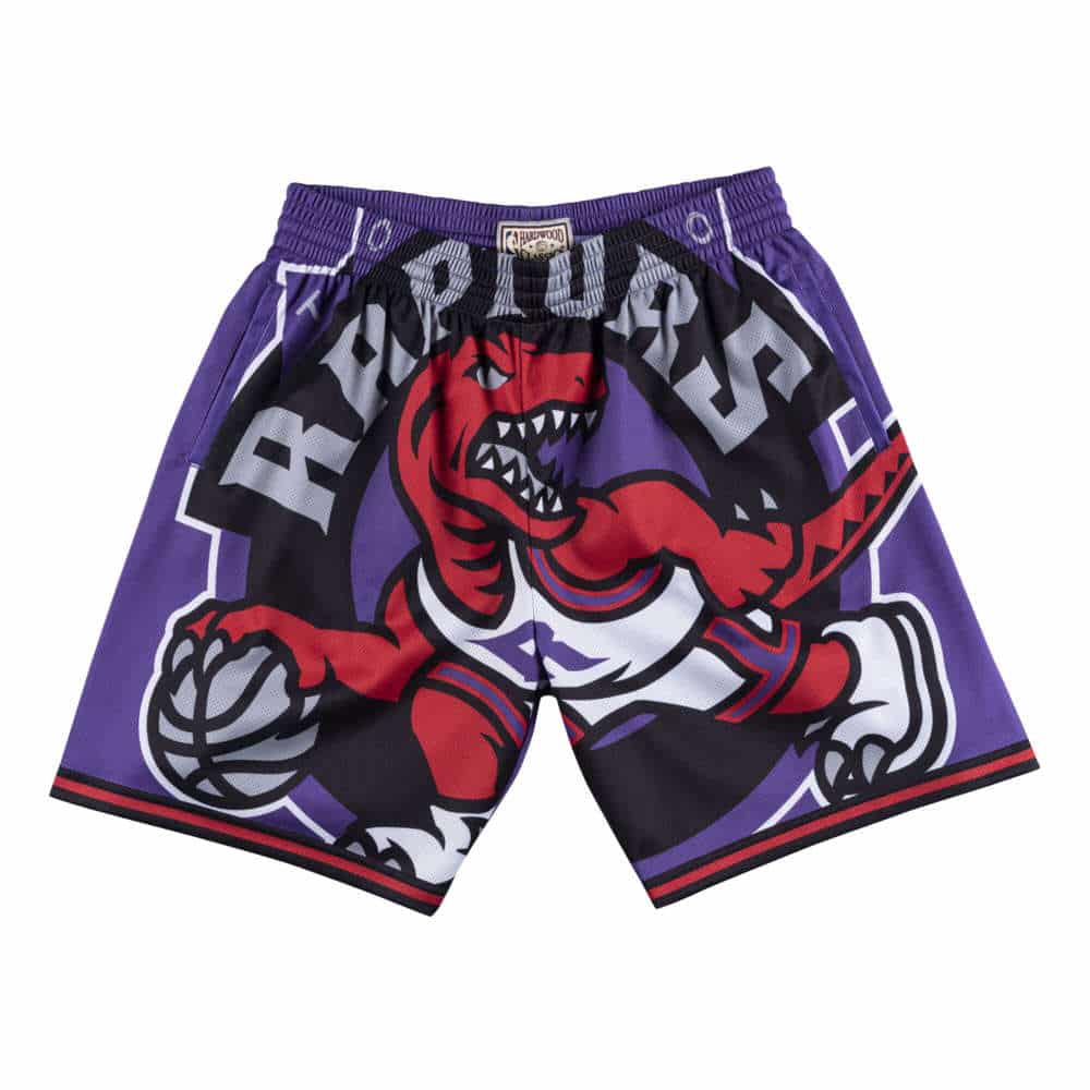 Toronto Raptors Big Face M&N Purple Shorts - Basketball Shorts Store